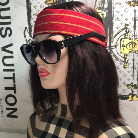 💯 - New Authentic SAINT LAURENT SLM8/F Sunglasses Black - Picture 1 of 13